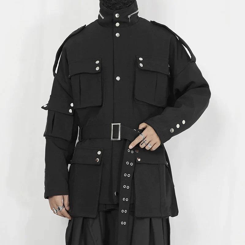 Trench Casual Masculino del Vacío