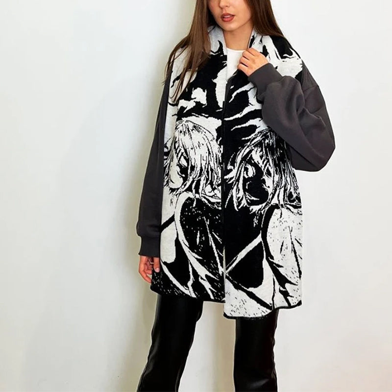 de Mujer Anime Scarf