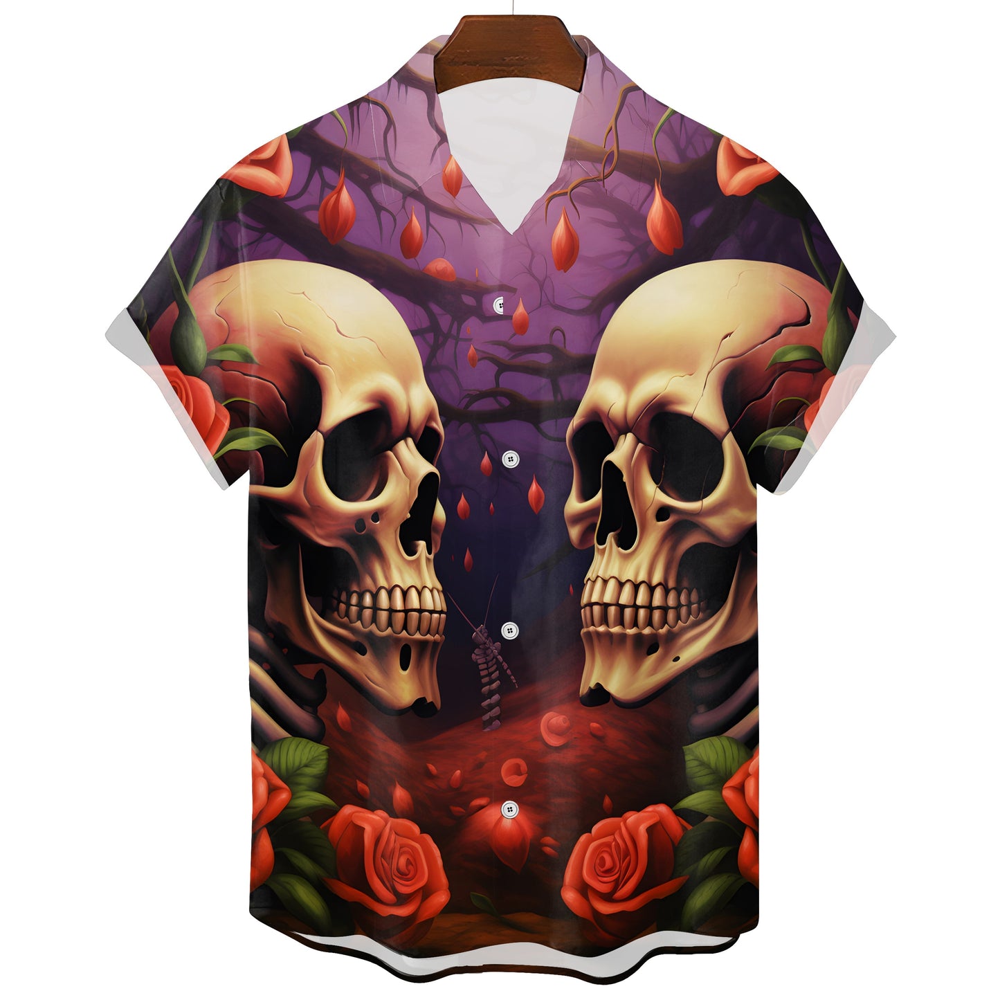 Camiseta Skull Psicodélica Nocturna