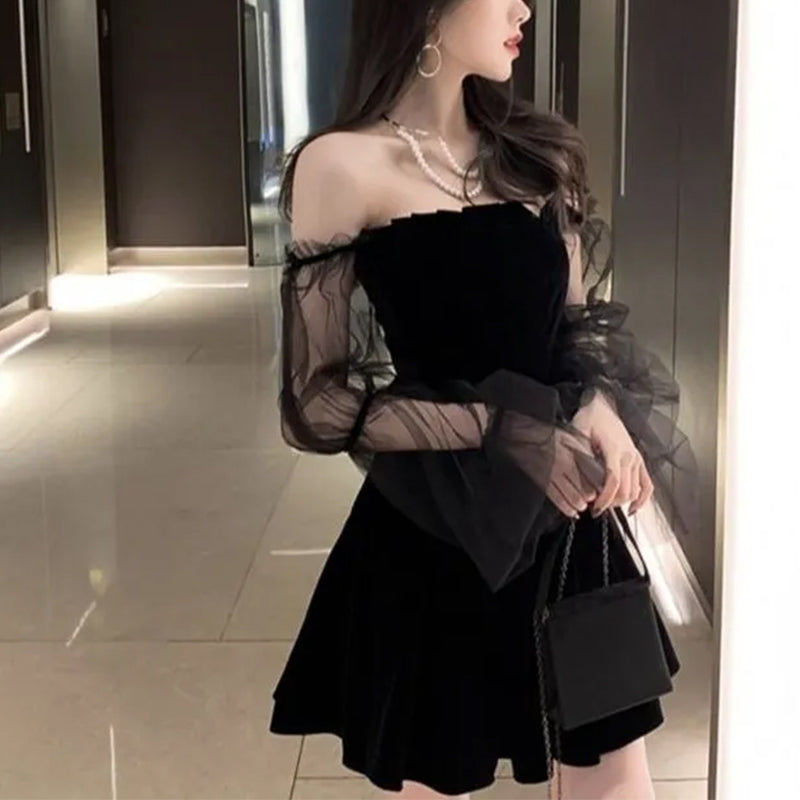 Vestido Gótico Dalia de Rosa Oscura