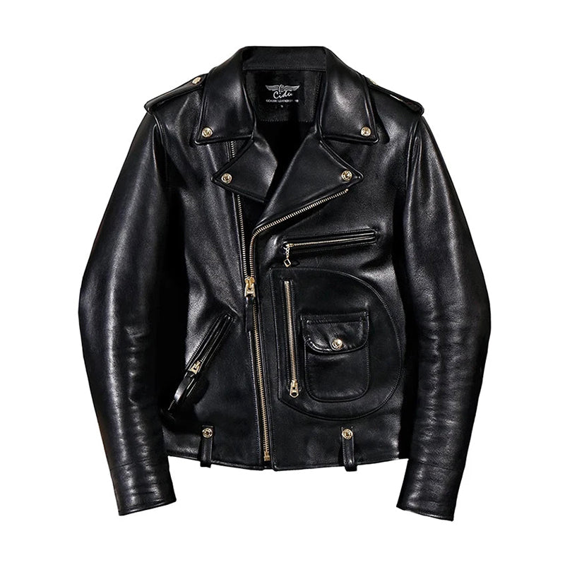 Chaqueta Biker Negra del Caos