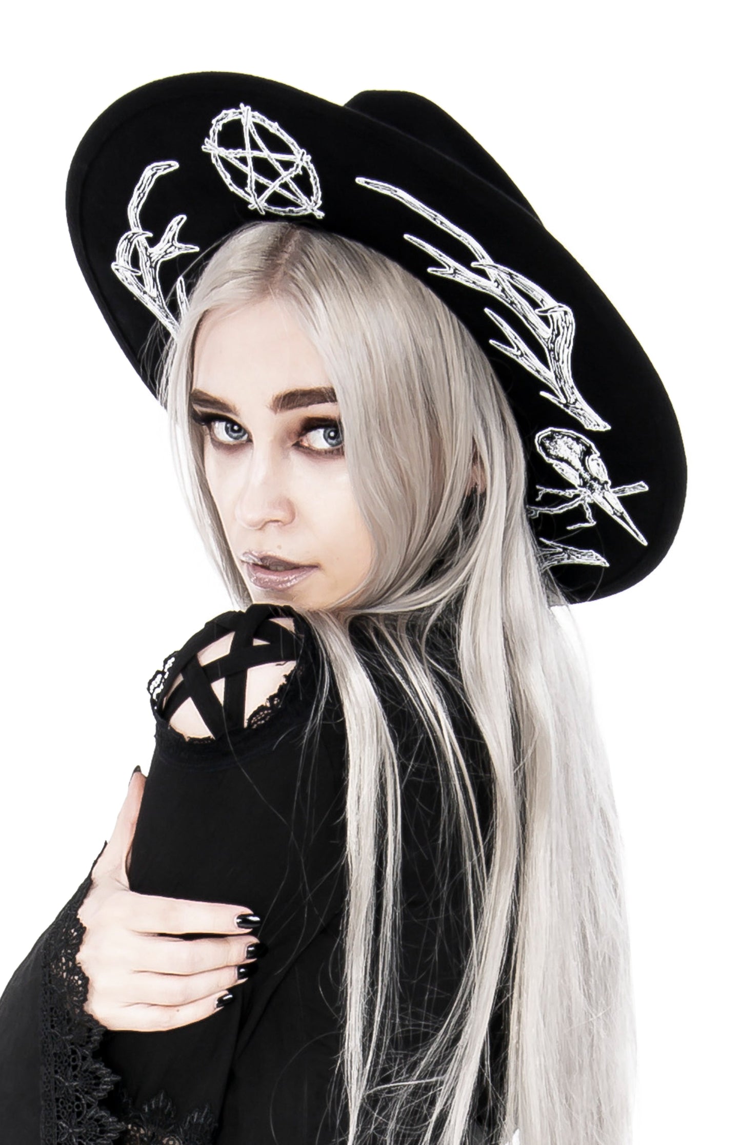 Pagan Wide Brim Sombrero Oscuro