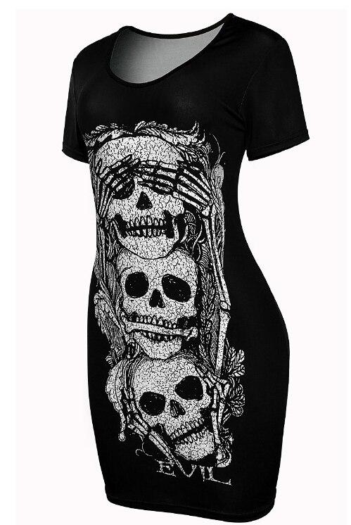 Vestido Gótico Skull Dalia