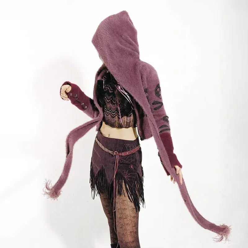 Gótico Cropped Cardigan