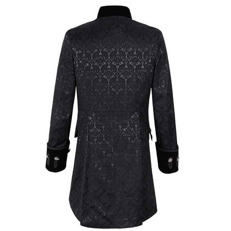 Trench Masculino Negro del Abismo