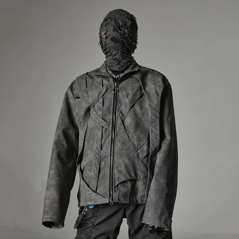 Chaqueta Retro de Acero Negro