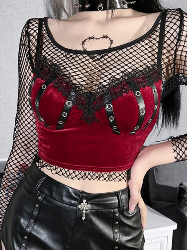 Top Gótico Isadora Cropped