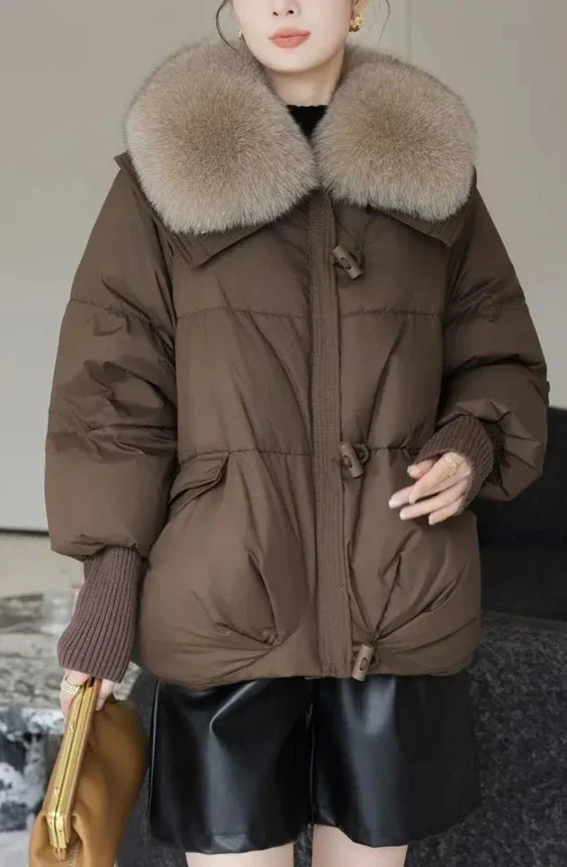 Abrigo Gótico Paula Fur Collar