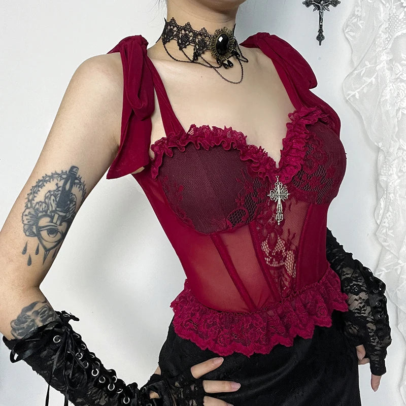 Gothic Lace Top Gótico