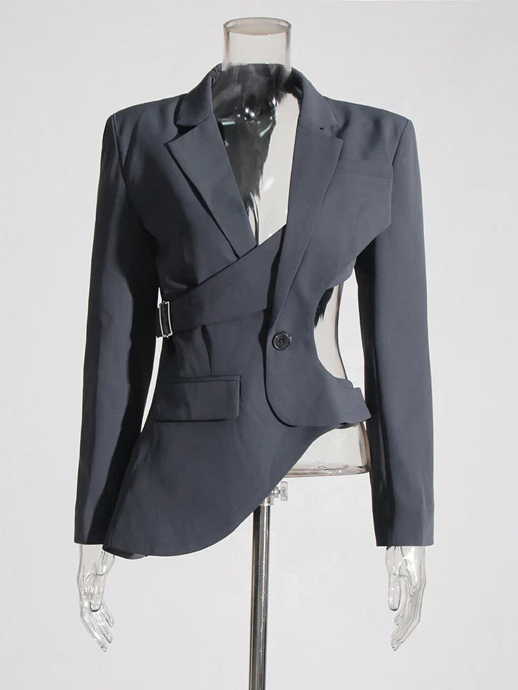 Blazer Gótico Bell Asymmetric Cutout
