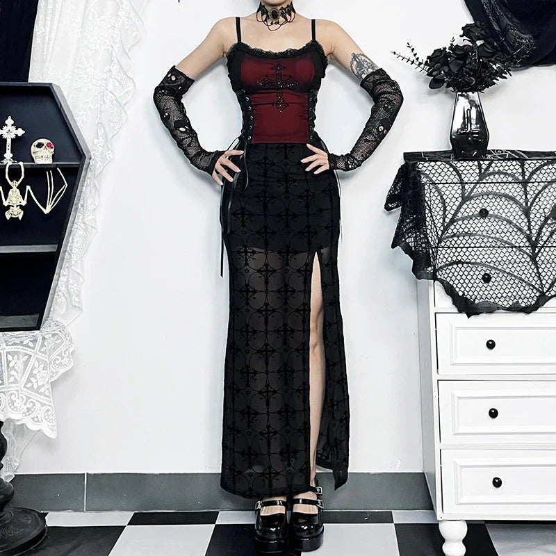 Falda Gótica Lilith de Cuadros