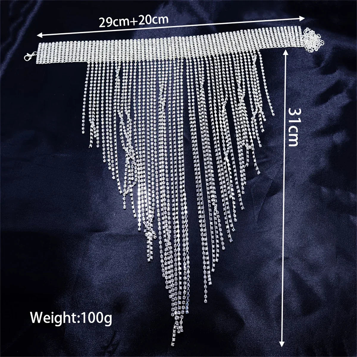 Collar Tassel Rhinestone