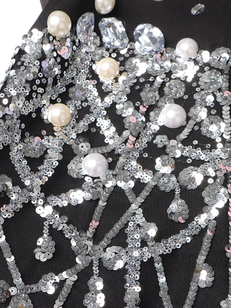 Blazer Gótico Spliced Diamonds Dress