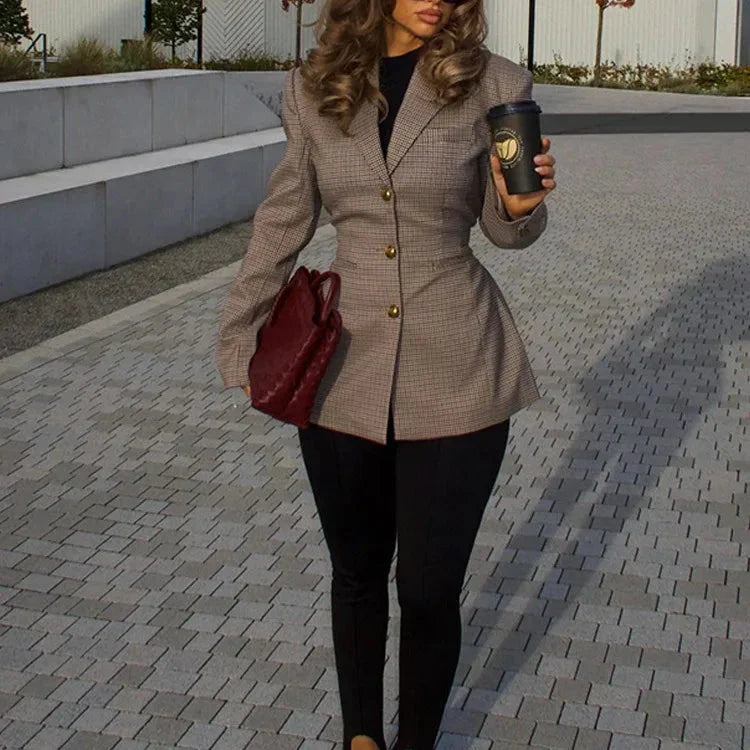 Abrigo Gótico Plaid Suit