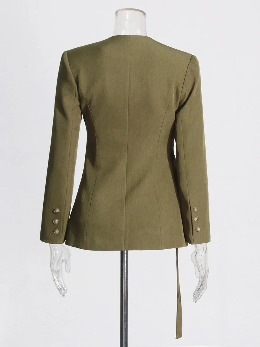 Blazer Gótico Asymmetrical Chic