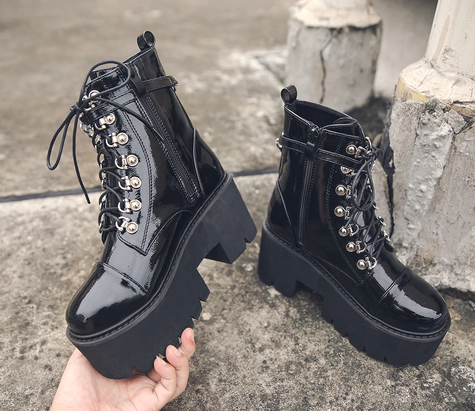 Botas Góticas Leather Chain