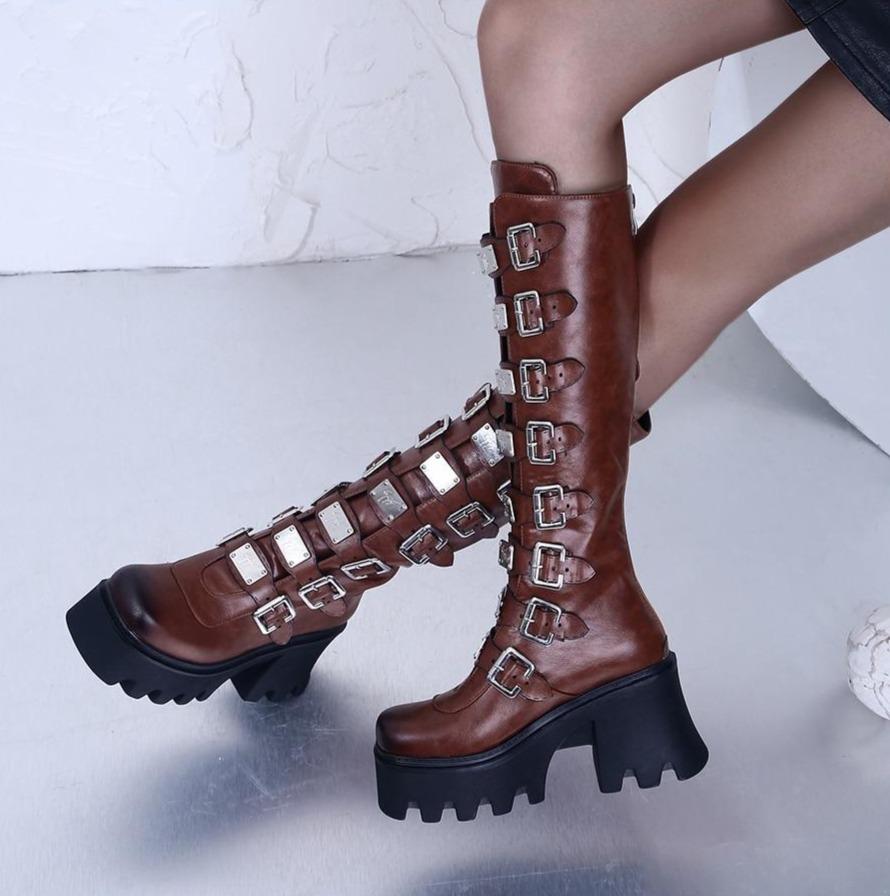 Botas Góticas Metal Long