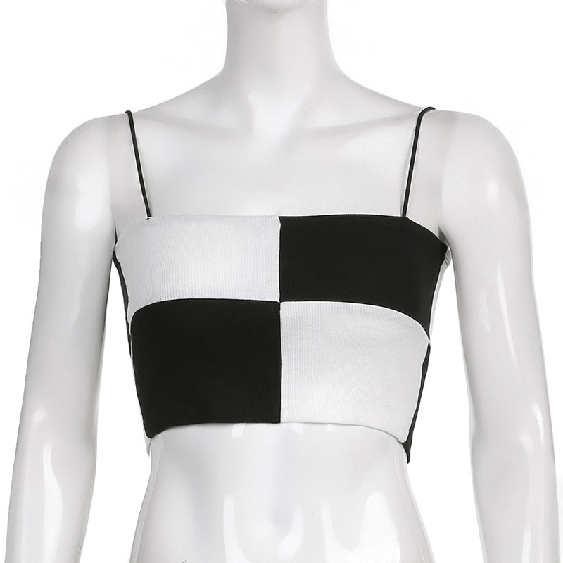 Top Gótico Spaghetti Crop