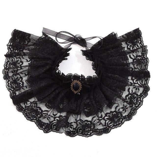 Victorian Lace Collar Oscuro