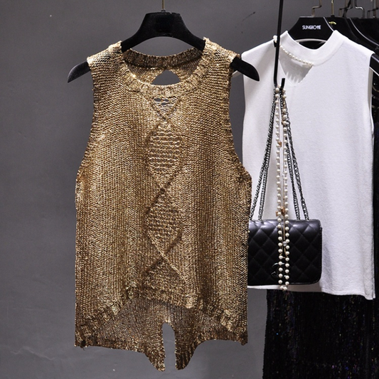 Blusa Gótica Luxury Sequined