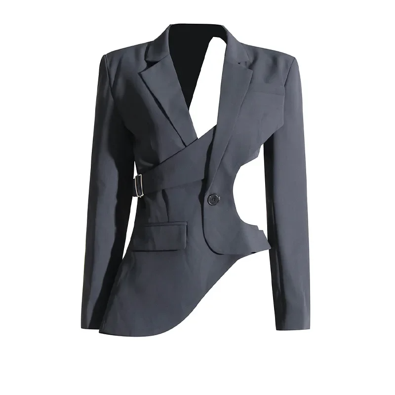 Blazer Gótico Bell Asymmetric Cutout