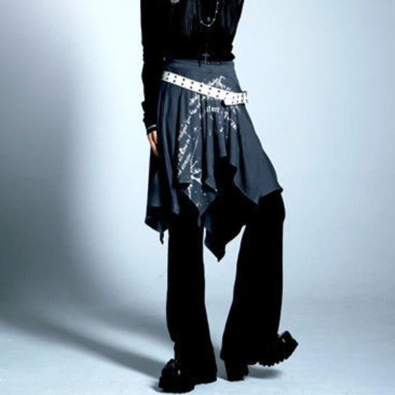 Falda Gótica Lilith de Plata Oscura