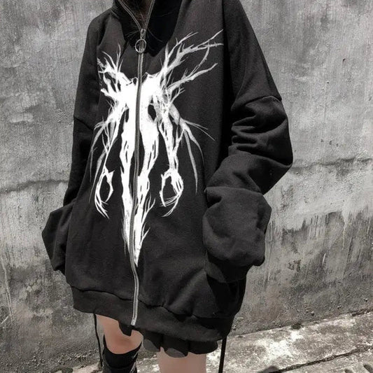 Sudadera Gótica Masculina Noctis