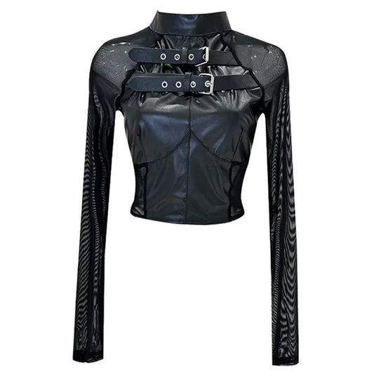 Top Gótico Maldición Largo Manga