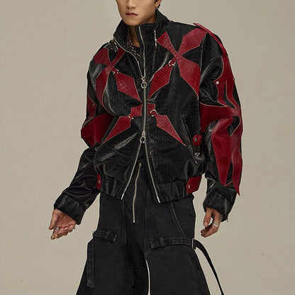 Chaqueta de Cuero Negra del Ritual