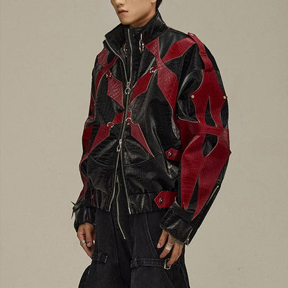 Chaqueta de Cuero Negra del Ritual