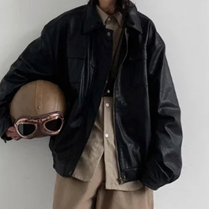 Chaqueta de Cuero Vintage Maldito