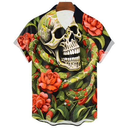 Camiseta Calavera Tropical del Caos