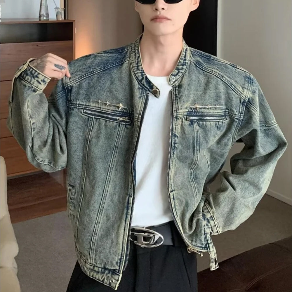 Chaqueta Denim Negra del Caos Urbano