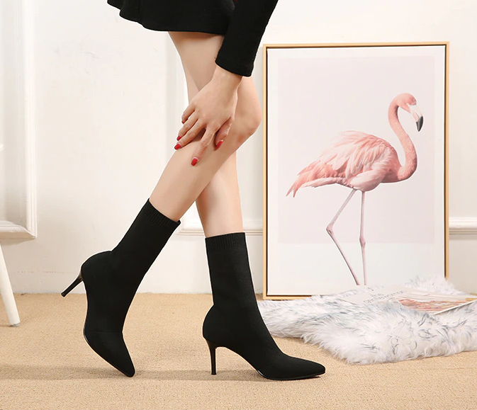 Tacones Góticos Ava Knitted High