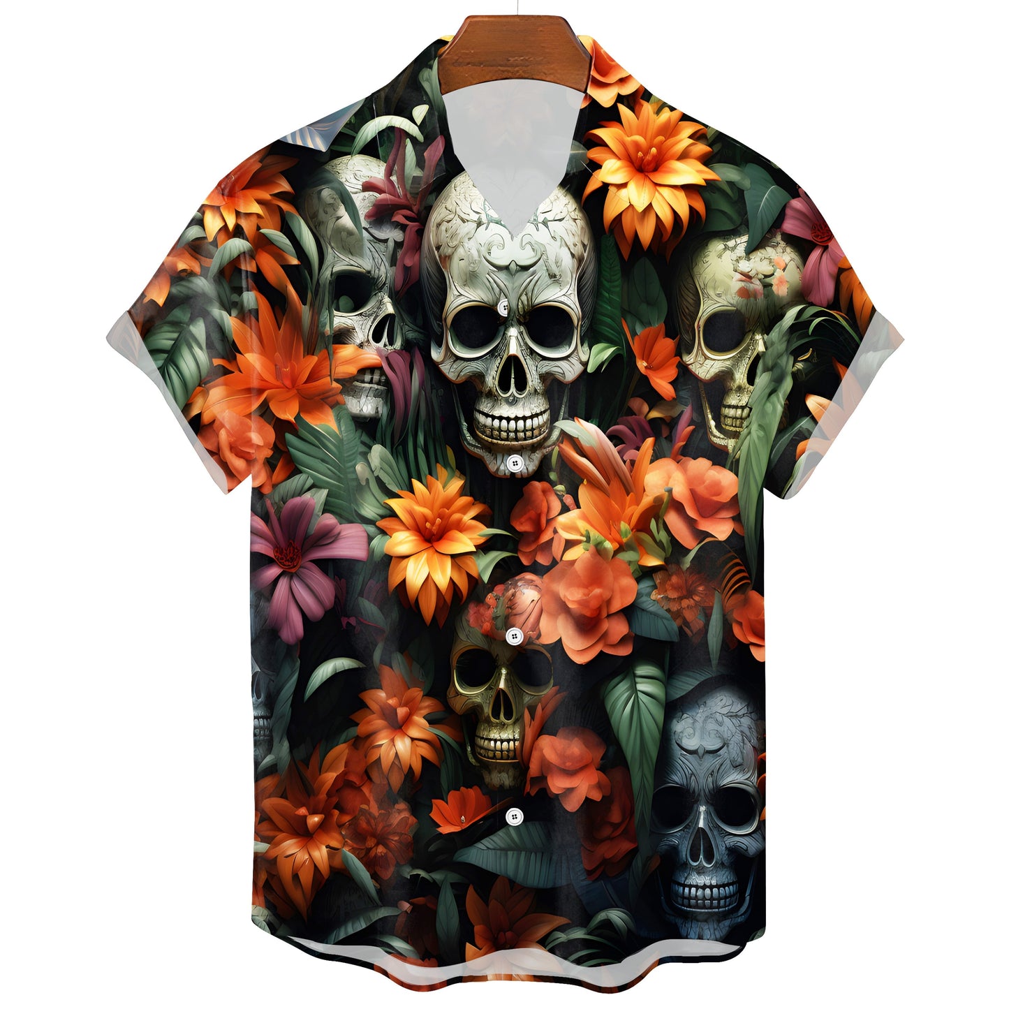 Camiseta Calavera Tropical del Inframundo