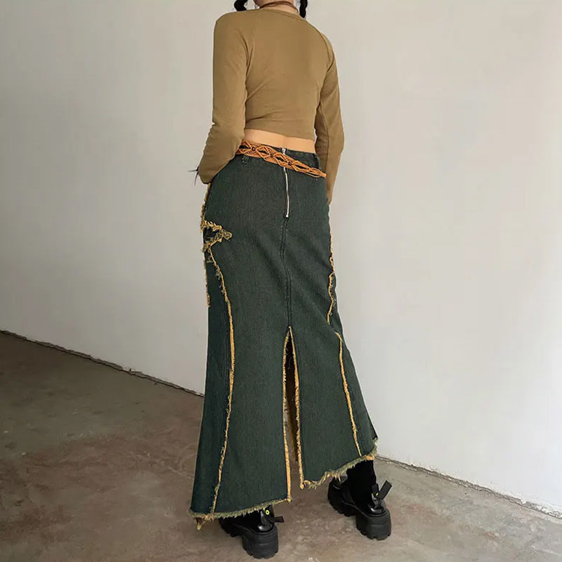 Falda Gótica Aurelia de Denim