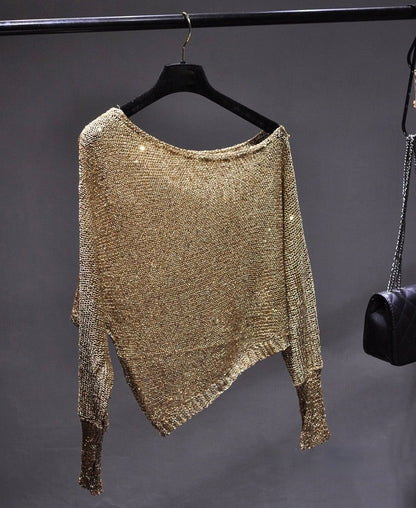 Blusa Gótica Inclined Sequin