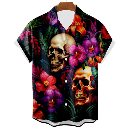 Camiseta Calavera Exótica del Caos