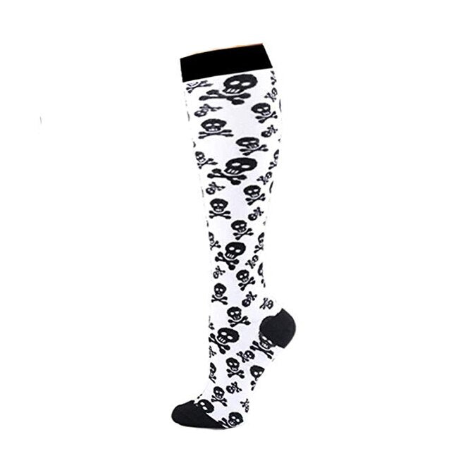 Calavera Knee Socks de Medianoche