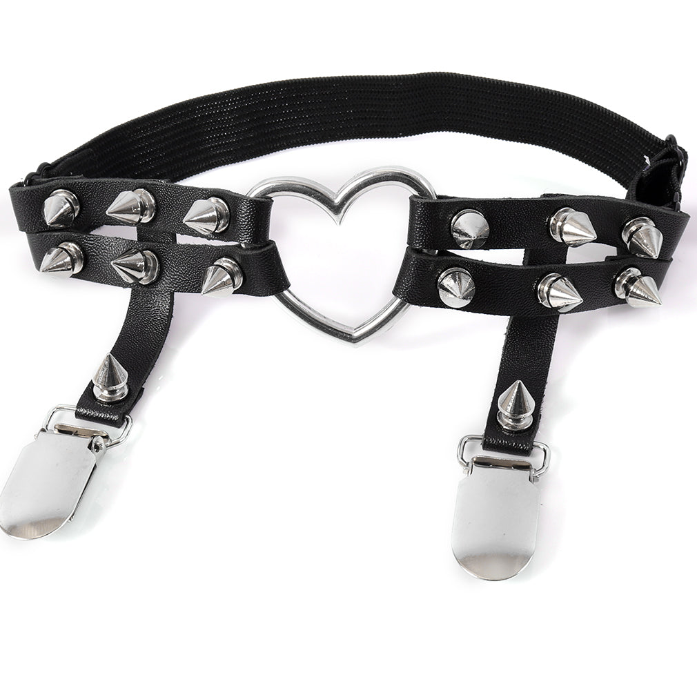 Punk Heart Garter Oscuro