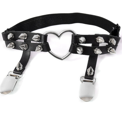 Punk Heart Garter Oscuro