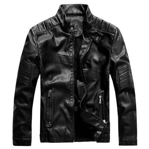 Chaqueta de Cuero Negra Dominio Oscuro