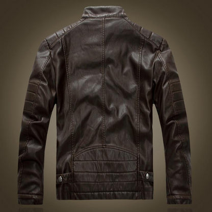 Chaqueta de Cuero Negra Dominio Oscuro
