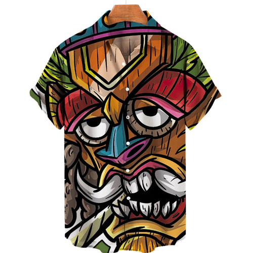 Camisa Tiki Oscuro del Ritual