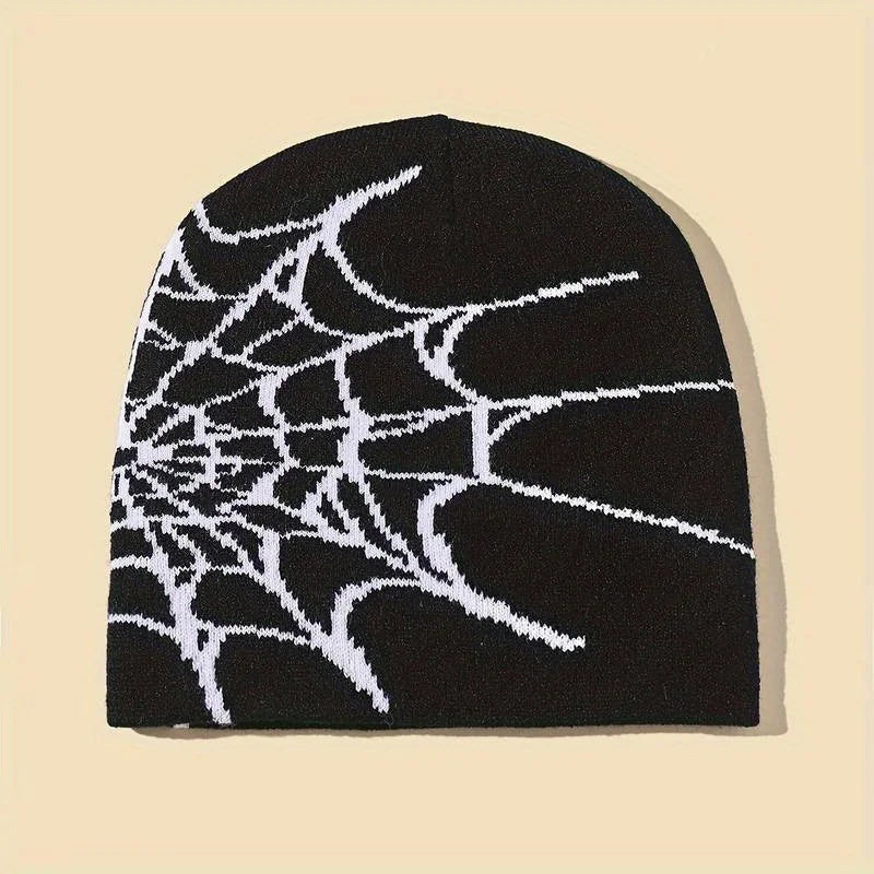 Spider Web Beanie Infernal