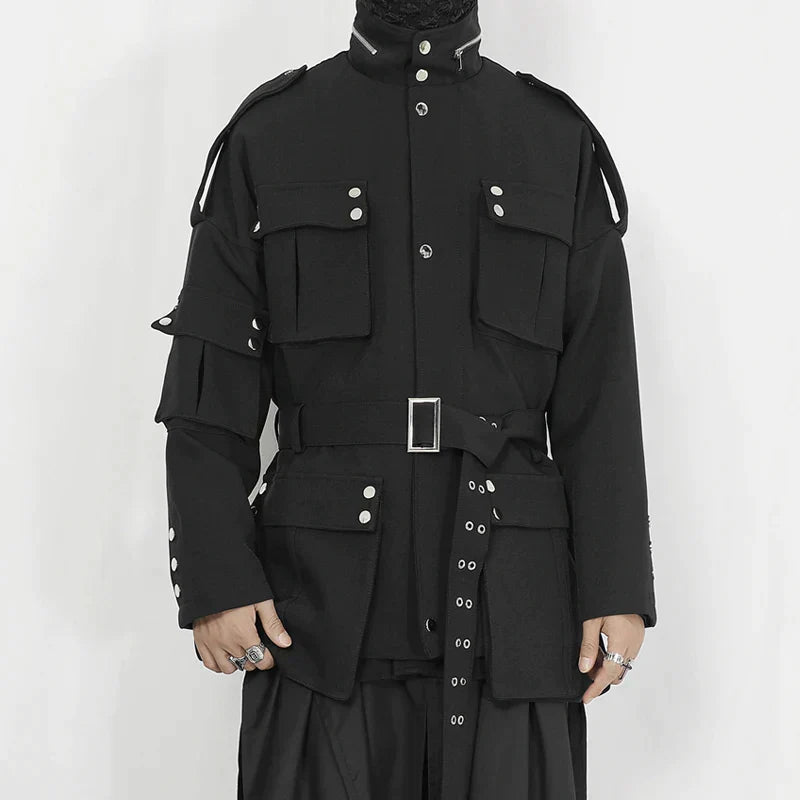 Trench Casual Masculino del Vacío