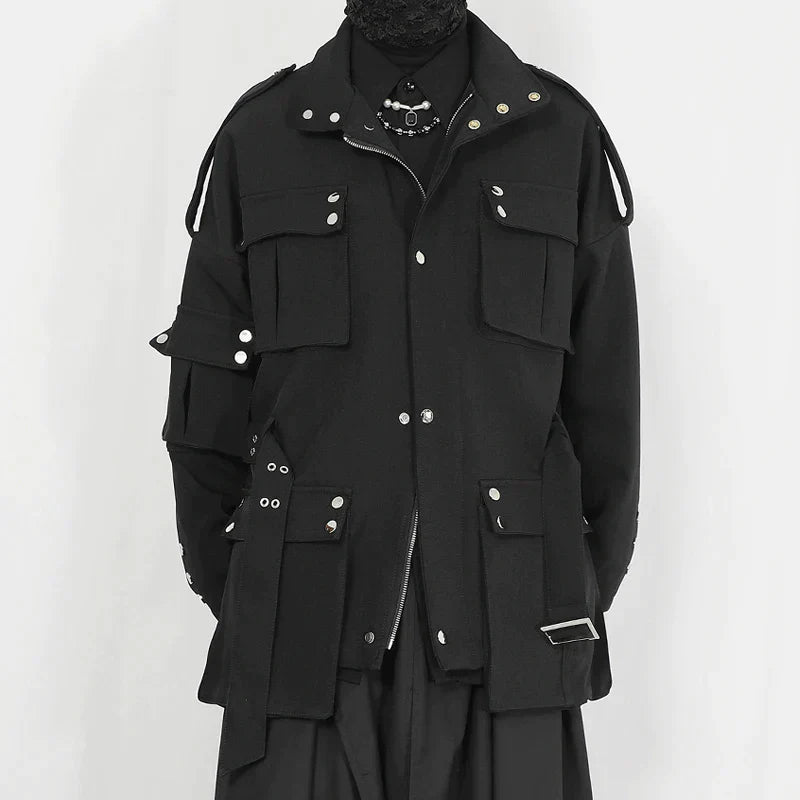Trench Casual Masculino del Vacío