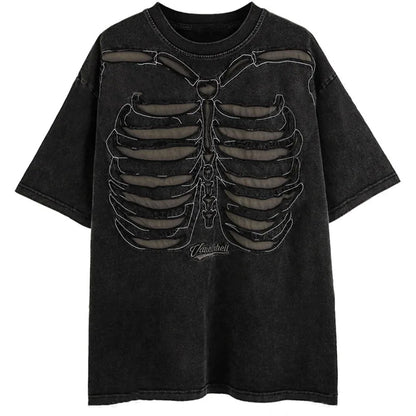 Camiseta Casual Negra del Vacío