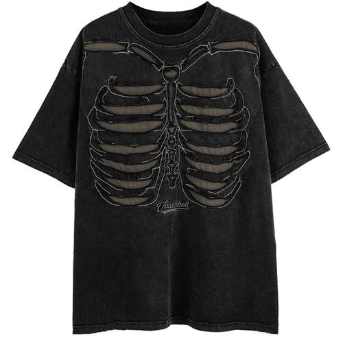 Camiseta Casual Negra del Vacío