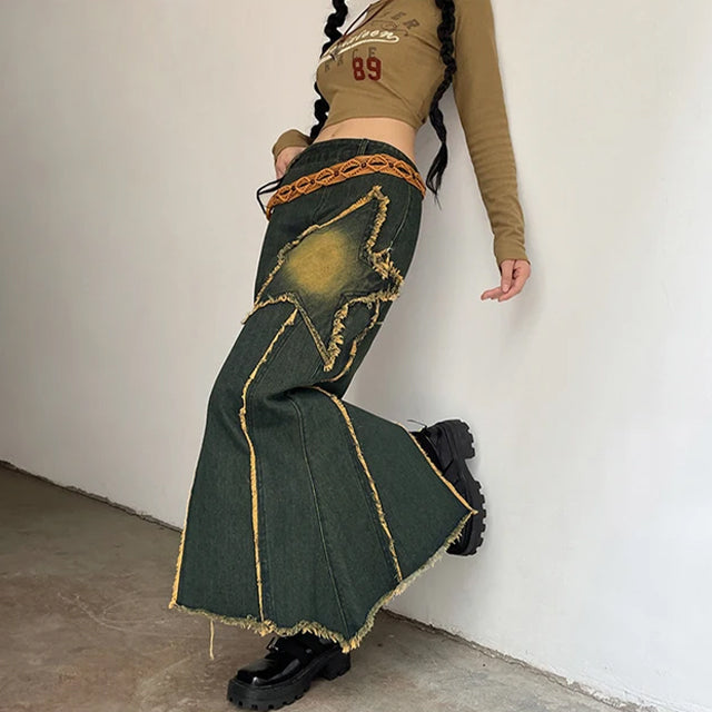 Falda Gótica Aurelia de Denim